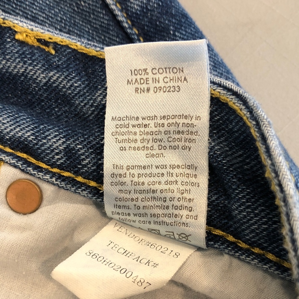 PacSun High Rise Two Tone Straight Leg Jeans ~ size 27 (size 4) - Picture 8 of 14
